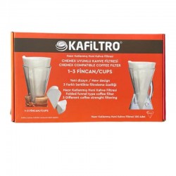 Kafiltro Chemex Filter Paper, 1-3 Cup, 100 Pieces - Kafiltro