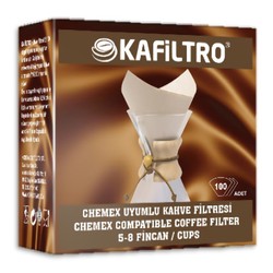Kafiltro Chemex Filter Paper, 5-8 Cup, 100 Pieces - Kafiltro