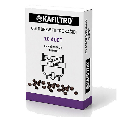 Kafiltro Cold Brew Filtre Kahve Kağıdı, 50x50 cm, 10 Adet - Kafiltro
