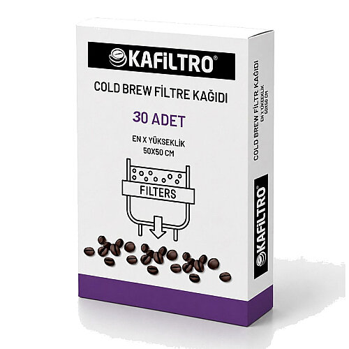 Kafiltro Cold Brew Filtre Kahve Kağıdı, 50x50 cm, 30 Adet - Kafiltro