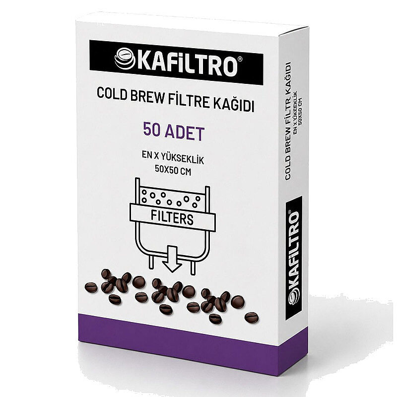 Kafiltro Cold Brew Filtre Kahve Kağıdı, 50x50 cm, 50 Adet - Kafiltro
