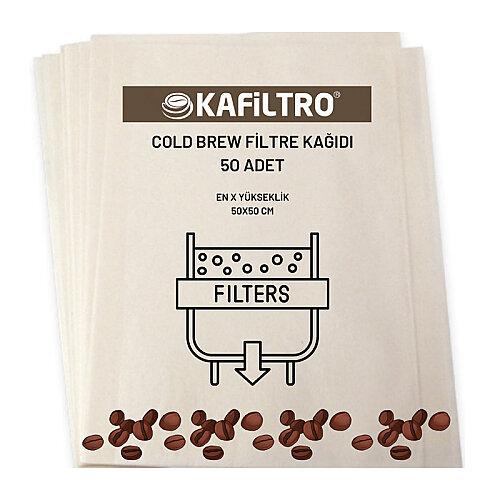 Kafiltro Cold Brew Filtre Kahve Kağıdı, 50x50 cm, 50 Adet - 1