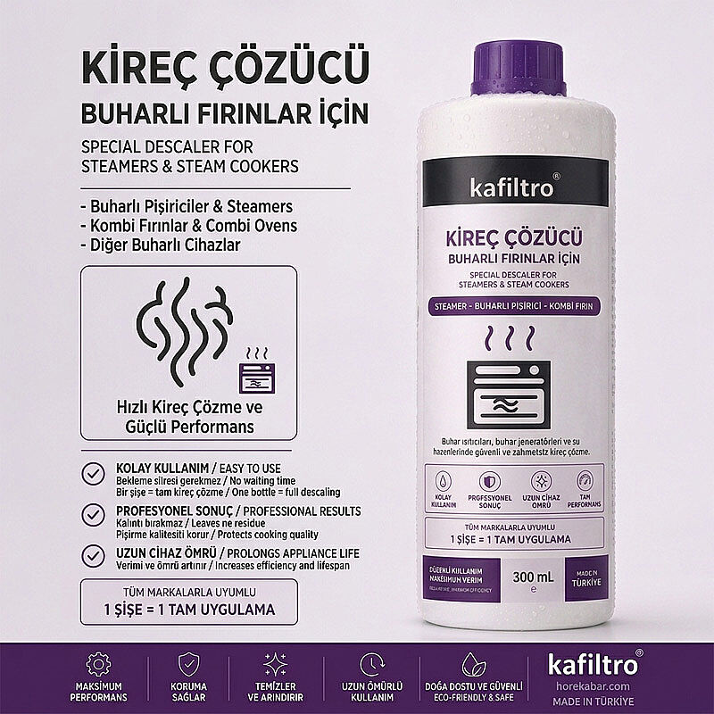 Kafiltro KF-BF-300 Buharlı Fırın Kireç Çözücü, 300 ml - Kafiltro