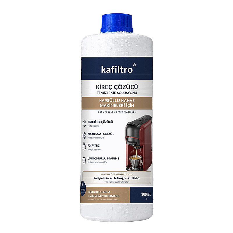 Kafiltro KF-KAP-100 Kapsül Kahve Makinesi İçin Kireç Çözücü, 100 ml - Kafiltro