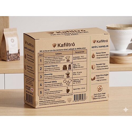 Kafiltro V60 02 Uyumlu Kraft Filtre Kahve Kağıdı, 100 Adet - 2