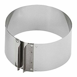 Kaiser Ayarlı Kek Halkası, Paslanmaz, Çap 16.5-32 cm - Kaiser