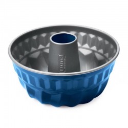 Kaiser Cake Mould, Tubular, 22 cm, Blue - Kaiser