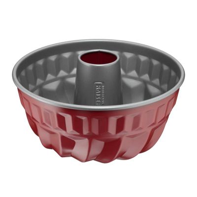 Kaiser Classic Cake Mould, Tubular, Red, 22 cm - Kaiser
