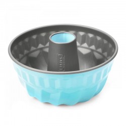Kaiser Colour Cake Mould, Tubular, 22 cm, Blue - Kaiser