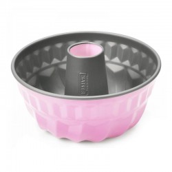 Kaiser Colour Tubular Cake Mould, 22 cm, Pink - Kaiser