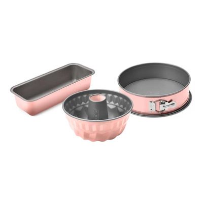 Kaiser Kek Kalıbı Seti, 3 Parça, Rose Gold - 1