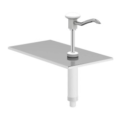 Kalando KD-002 Basmalı Paslanmaz Çelik Sos Pompa Ünitesi, GN 1/3, Beyaz - 1