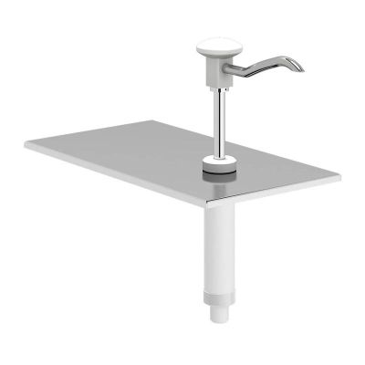 Kalando KD-002 Basmalı Paslanmaz Çelik Sos Pompa Ünitesi, GN 1/3, Beyaz - 1