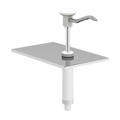 Kalando KD-002 Basmalı Paslanmaz Çelik Sos Pompa Ünitesi, GN 1/4, Beyaz - 1