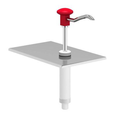 Kalando KD-002 Basmalı Paslanmaz Çelik Sos Pompa Ünitesi, GN 1/4, Kırmızı - 1