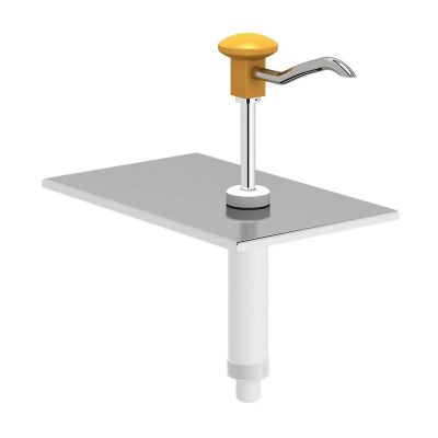 Kalando KD-002 Basmalı Paslanmaz Çelik Sos Pompa Ünitesi, GN 1/4, Sarı - 1