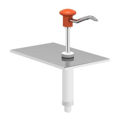 Kalando KD-002 Basmalı Paslanmaz Çelik Sos Pompa Ünitesi, GN 1/4, Turuncu - Kalando