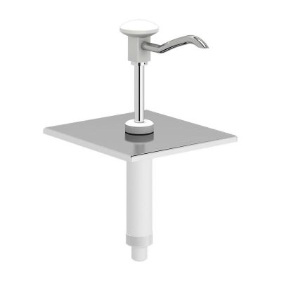 Kalando KD-002 Basmalı Paslanmaz Çelik Sos Pompa Ünitesi, GN 1/6, Beyaz - 1