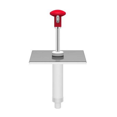 Kalando KD-002 Basmalı Paslanmaz Çelik Sos Pompa Ünitesi, GN 1/6, Kırmızı - 2