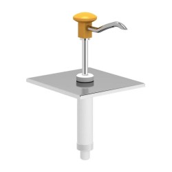 Kalando KD-002 Basmalı Paslanmaz Çelik Sos Pompa Ünitesi, GN 1/6, Sarı - Kalando