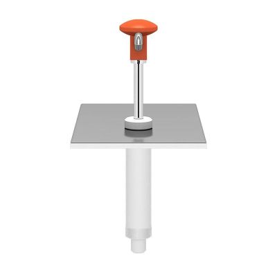 Kalando KD-002 Stainless Steel Sauce Pump Unit, GN 1/4, Orange - Kalando
