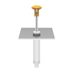 Kalando KD-002 Stainless Steel Sauce Pump Unit, GN 1/4, Yellow - 2