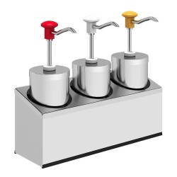 Kalando KD-004 طقم مضخة صلصة، 3x2.25 لتر - 1