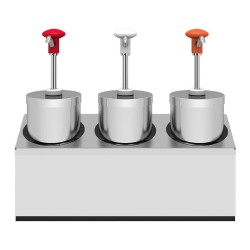 Kalando KD-004 Sauce Pump Set, 3x2.25 L - 2