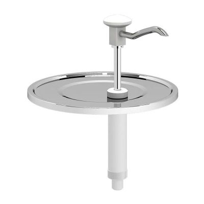 Kalando KD-010 Basmalı Desenli Sos Pompa Ünitesi, 9-10 L Kovalar ile Uyumlu, Beyaz - 1