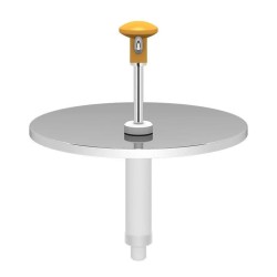 Kalando KD-010 Pneumatic Sauce Pump Unit, Compatible with 9-10 L Buckets, 28.5 cm, Yellow - 2