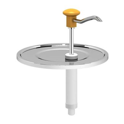 Kalando KD-010 Sos Pump Unit with Push Pattern, Compatible with 9-10 L Buckets, Yellow - Kalando