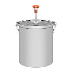 Kalando KD-01610 Насос для наливных соусов с замком из нержавеющей стали, 10 л, оранжевый - 2