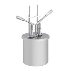 Kalando KD-019-06 Двухрычажная помпа для соусов с двойной иглой для заливки и резервуаром из нержавеющей стали, 6 л - Kalando