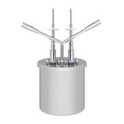 Kalando KD-019-06 Двухрычажная помпа для соусов с двойной иглой для заливки и резервуаром из нержавеющей стали, 6 л - Kalando (1)