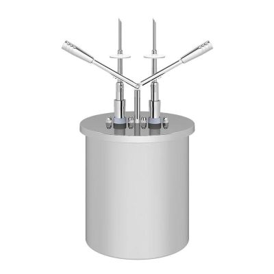 Kalando KD-019-10 Çift Enjekte Dolum İğneli Paslanmaz Çelik Hazneli Çift Kollu Sos Pompası, 10 L - 1