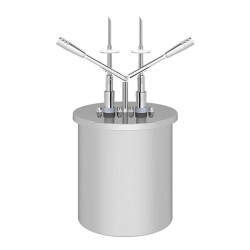 Kalando KD-019-10 Двухрычажный насос для соусов с двойной иглой для заправки и резервуаром из нержавеющей стали, 10 л - Kalando