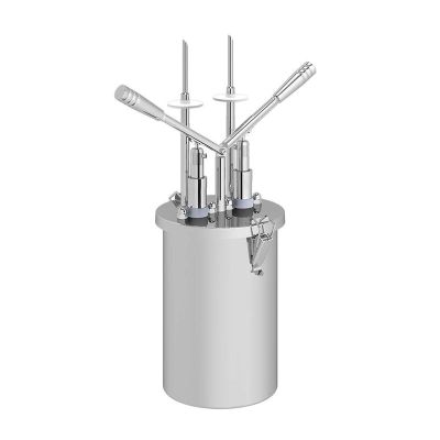 Kalando KD-019 Çift Enjekte Dolum İğneli Paslanmaz Çelik Hazneli Çift Kollu Sos Pompası, 4.5 L - 1