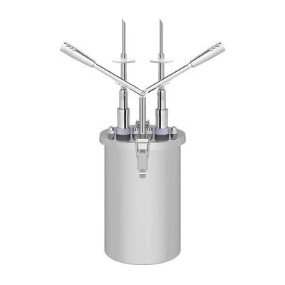 Kalando KD-019 Çift Enjekte Dolum İğneli Paslanmaz Çelik Hazneli Çift Kollu Sos Pompası, 4.5 L - 2