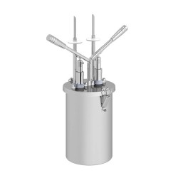 Kalando KD-019 Double Lever Sauce Pump with Double Inject Filling Needle and Stainless Steel Reservoir, 4.5 L - 1