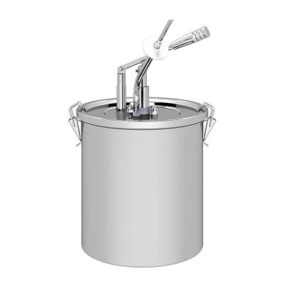 Kalando KD-02-10 Enjekte Dolum İğneli Paslanmaz Çelik Kollu Sos Pompası, 10 L - Kalando