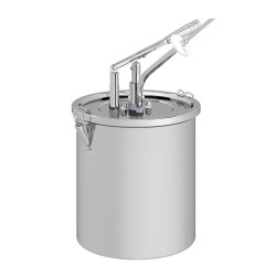 Kalando KD-02-10 Stainless Steel Lever Sauce Pump with Injectable Filling Needle, 10 L - 1