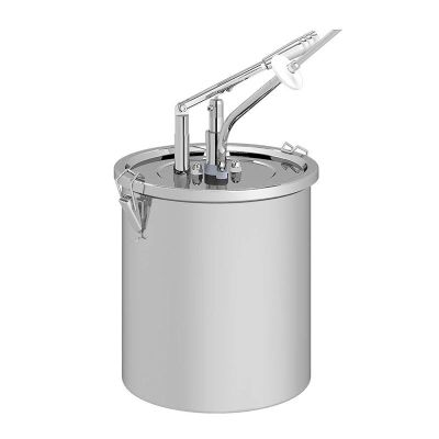 Kalando KD-02-10 Stainless Steel Lever Sauce Pump with Injectable Filling Needle, 10 L - Kalando