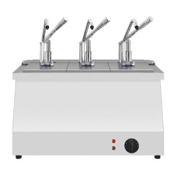 Kalando KD-021 Насос для соусов Bain Marie с подогревом из нержавеющей стали, GN 1/4, 3x5,25 л - Kalando (1)