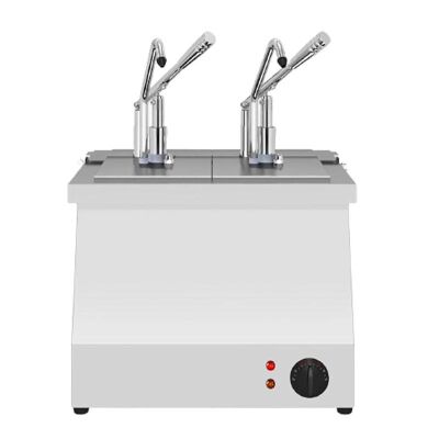 Kalando KD-021 Digital Bain Marie Heated Stainless Steel Sauce Pump, GN 1/4, 2x5.25 L - Kalando