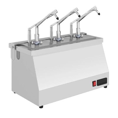 Kalando KD-021 Digital Stainless Steel Bain Marie Heated Sauce Pump, GN 1/6, 3x3 L - Kalando