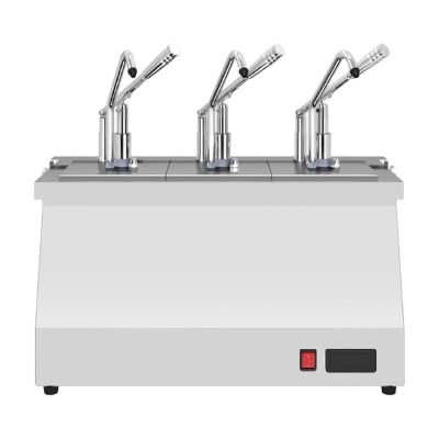 Kalando KD-021 Цифровой насос для соусов Bain Marie с подогревом из нержавеющей стали, GN 1/6, 3x3 л - Kalando