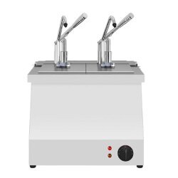 Kalando KD-021 Dijital Benmari Isıtmalı Paslanmaz Çelik Sos Pompası, GN 1/4, 2x5.25 L - 2