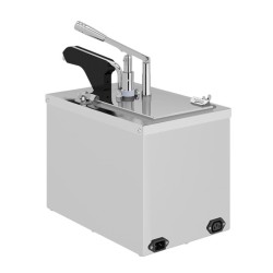 Kalando KD-021 GN 1/4 Isıtmalı Musluklu Manuel Termostatlı Benmari Dispenseri, 5 L - Thumbnail
