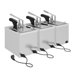 Kalando KD-021 GN 1/4 Isıtmalı Musluklu Manuel Termostatlı Benmari Dispenseri, 5 L - Thumbnail