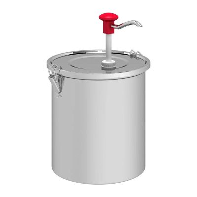 Kalando KD-1610 Stainless Steel Sauce Pump on Bucket, Red - Kalando